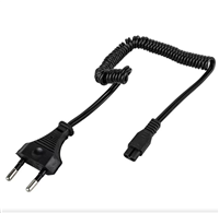 ES-18047 Traş Makinesi Kablosu Spralli Siyah 1